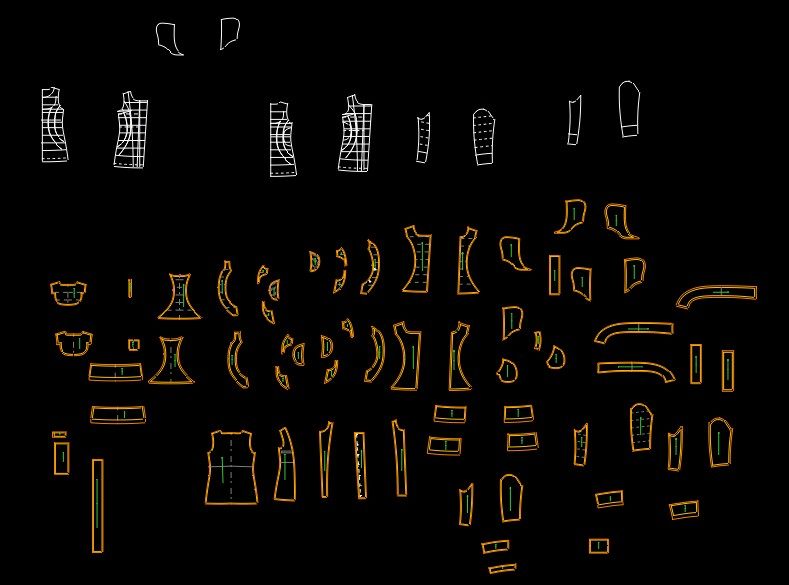 服装制版打版羽绒冬装大衣西装纸样版型看图打板代客制板
