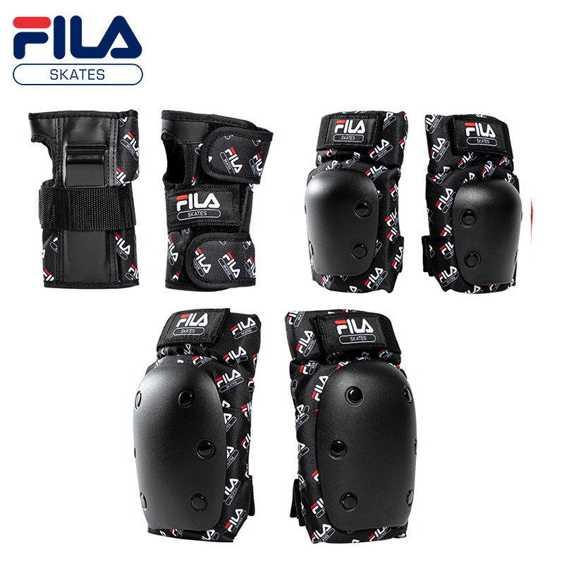 Fila斐乐滑板护具套装轮滑儿童头盔成人骑行平衡车护肘护膝装备2