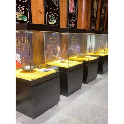博物馆展柜古董瓷器文物展示柜独立珠宝首饰玻璃柜台产品展览柜台