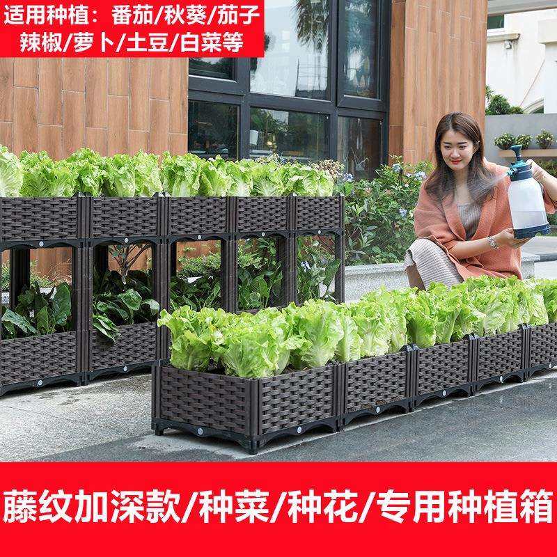2加深宽藤种植箱自由组合阳台塑料花箱绿化楼顶花盆支持,鲜花速递/花卉仿真/绿植园艺,割草机/草坪机,淘宝优惠券,粉丝福利购,淘宝优惠卷