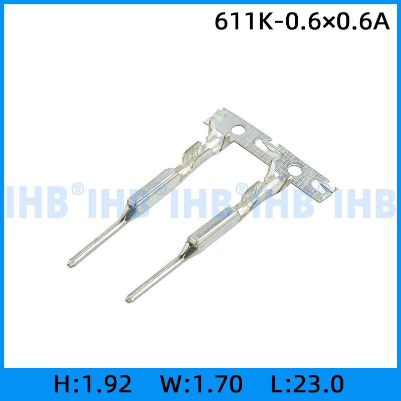 611K-0.6 连接器插簧 插片 镀锡对插公母 连绕端子 接线端子