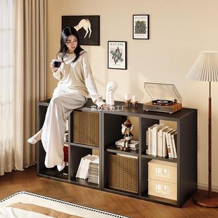 钢制格子柜家用客厅铁皮书架书柜自由组合落地置物架收纳储物柜子