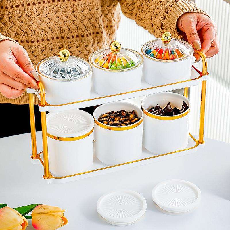 厨房调料瓶套装双层调味盒家用组合盐罐子味精佐料罐调味品收纳盒