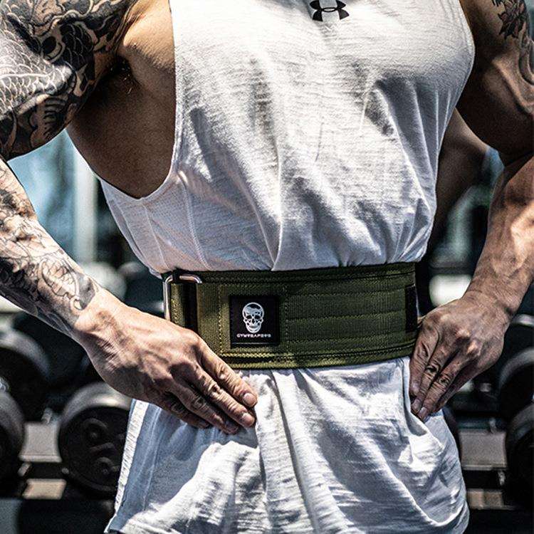 厂家直销健身训练魔术贴尼龙透气硬拉深蹲举重健美男护腰带