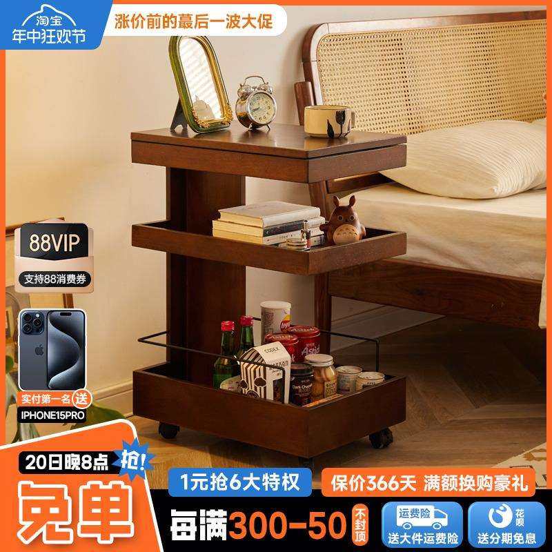 3Y边几家用沙发边柜可移动小推车床头茶几小桌子创意角几收纳置物