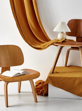 伊姆斯小狗椅eames plwod louge时尚创意矮椅实木椅矮餐椅