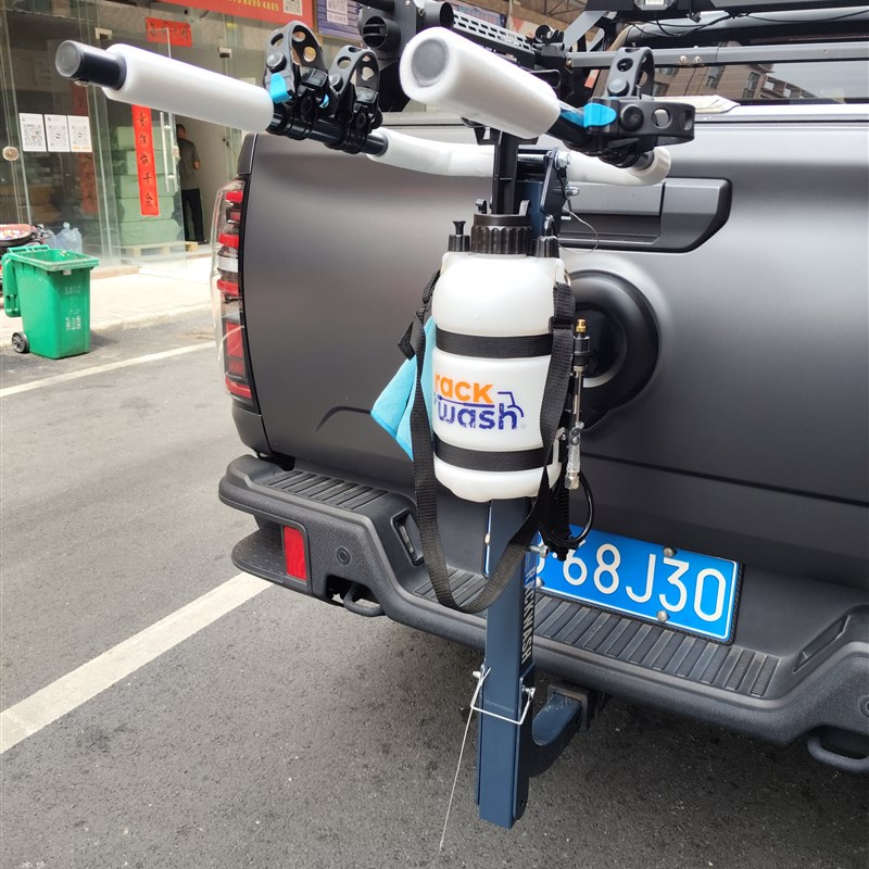 汽车拖车方口自行车架 车载自行车金属行李架 车S尾拖车杠折叠挂