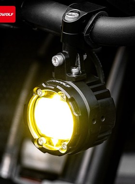 机车外置射灯防水超亮远近爆闪强光7F6W客厅灯魔眼智能光控辅助灯