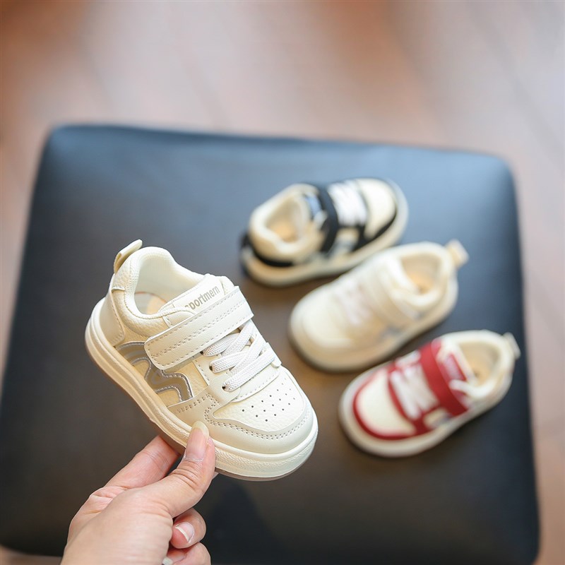 鞋子女宝宝2025年春季新款婴儿鞋学步鞋1一3岁男宝板鞋小童小白鞋