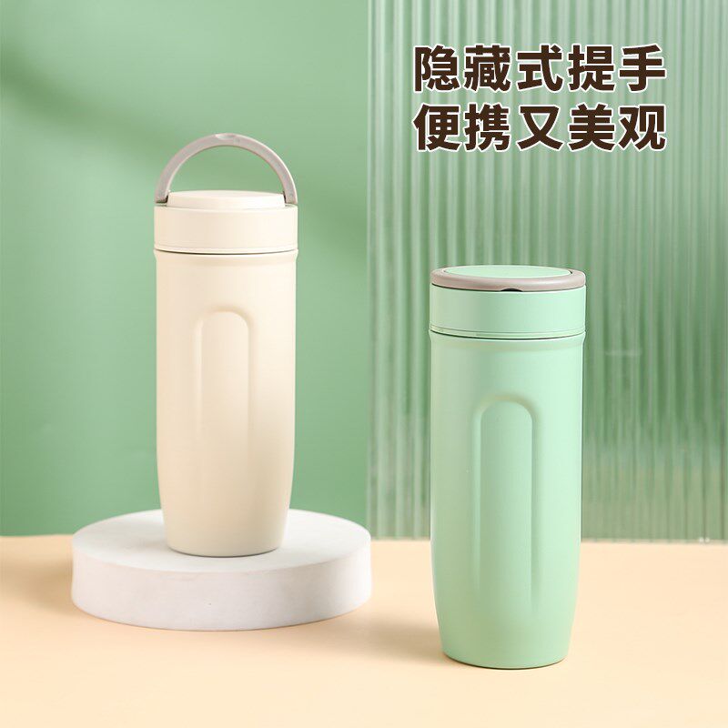 2024新款男女士全陶瓷内胆保温杯 大容量非涂层高颜值骨瓷咖啡杯