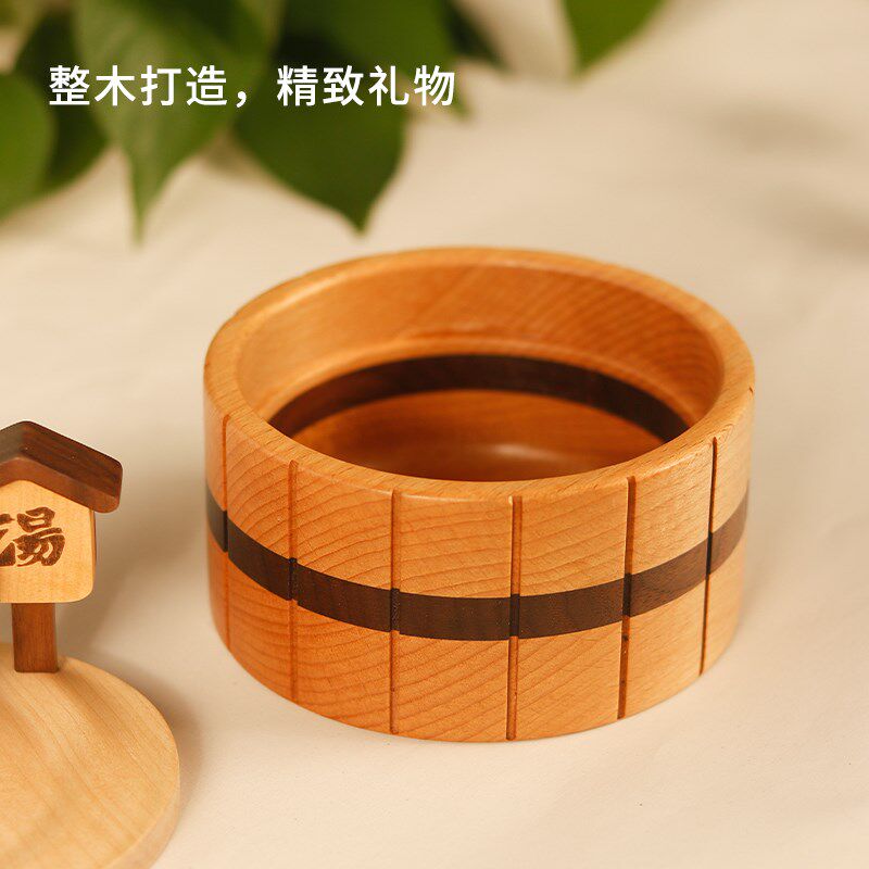 桌面首饰收纳盒整理盒高档精致口红饰品小杂物木质收纳盒子可爱