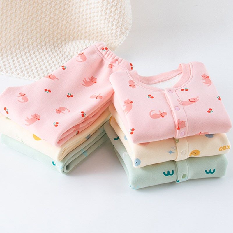 婴儿保暖套装秋冬季男女宝宝内衣加绒一体绒儿童秋衣秋裤加厚纯棉,童装/婴儿装/亲子装,内衣套装,淘宝优惠券,粉丝福利购,淘宝优惠卷