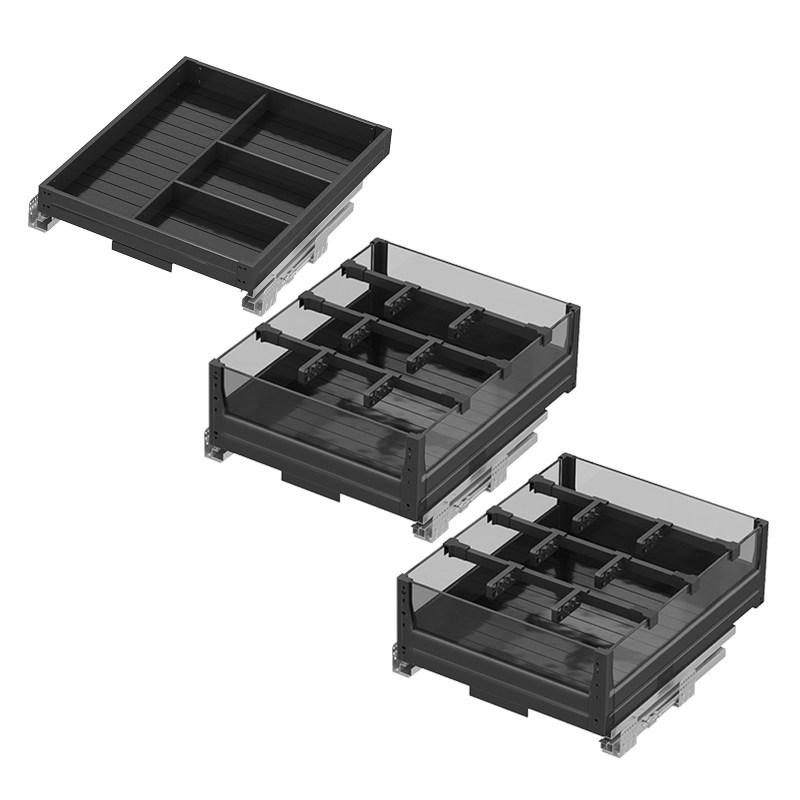 调味拉篮厨房整体橱柜双层抽屉式调料拉篮小尺寸加深分层调味调料