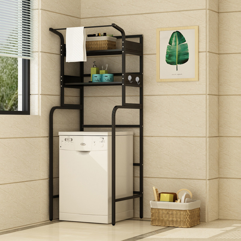 定制波轮滚筒洗衣机置物架阳台整理架厨房浴室多功能落地收纳架子