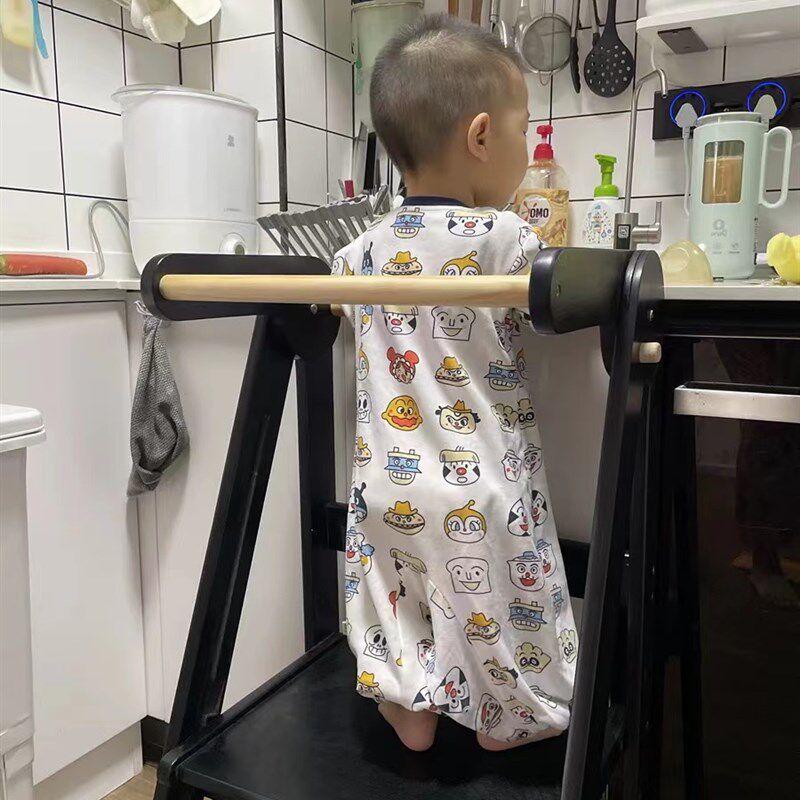 儿童洗手凳宝宝蒙k氏木学习塔幼儿梯子凳洗漱刷牙站脚台阶可折叠