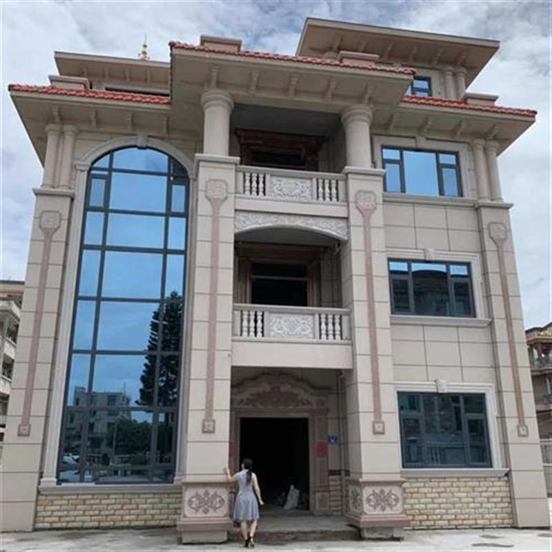 欧式别墅自建房仿石材外墙砖仿古砖 荔枝面室外薄板瓷砖600x900