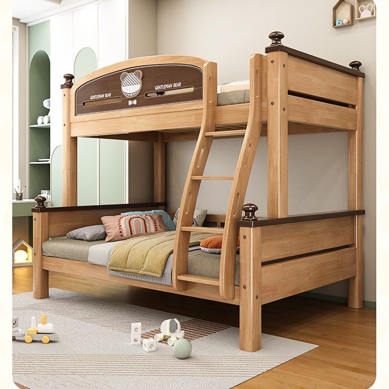 双层床上下床高低床大人多功能小户型儿童上下铺子母床全实木橡木,住宅家具,高低/子母床,淘宝优惠券,粉丝福利购,淘宝优惠卷