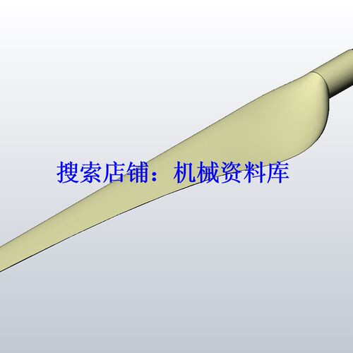 风力发电机叶片模型3D SolidWorks图纸【74】