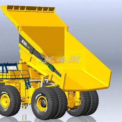 komatsu(小松)830E-AC矿用自卸卡车图纸3D模型CAD设备SW设3210
