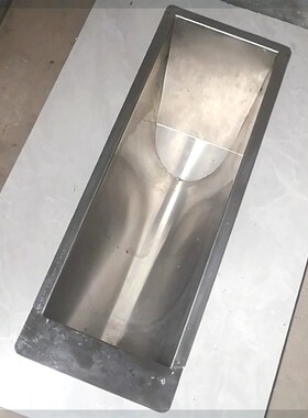 农村旱厕不锈钢马桶蹲便器白钢板蹲坑专用露天厕所改造神器斜面