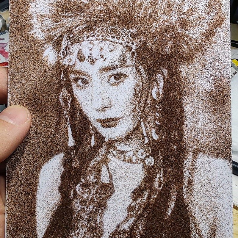 真人照片手绘沙画肖像定制摆台固彩礼物结婚生日纪念日送女友闺蜜