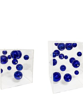 星球摆件简约现代亚克力金属软装饰品样板房间客厅书架桌面摆设