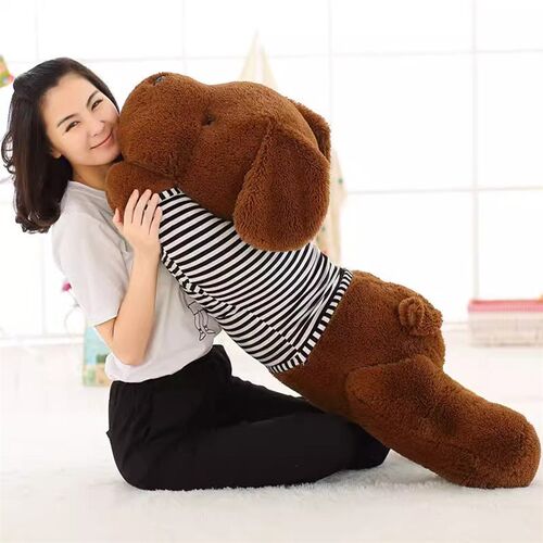 布娃娃毛绒狗狗玩偶公仔趴趴狗床上抱枕女生睡觉儿童玩具女孩