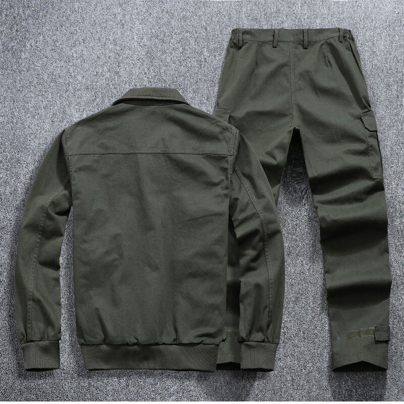 春秋长袖工作服套装电焊劳保服工装制服防烫耐磨焊工装汽修服