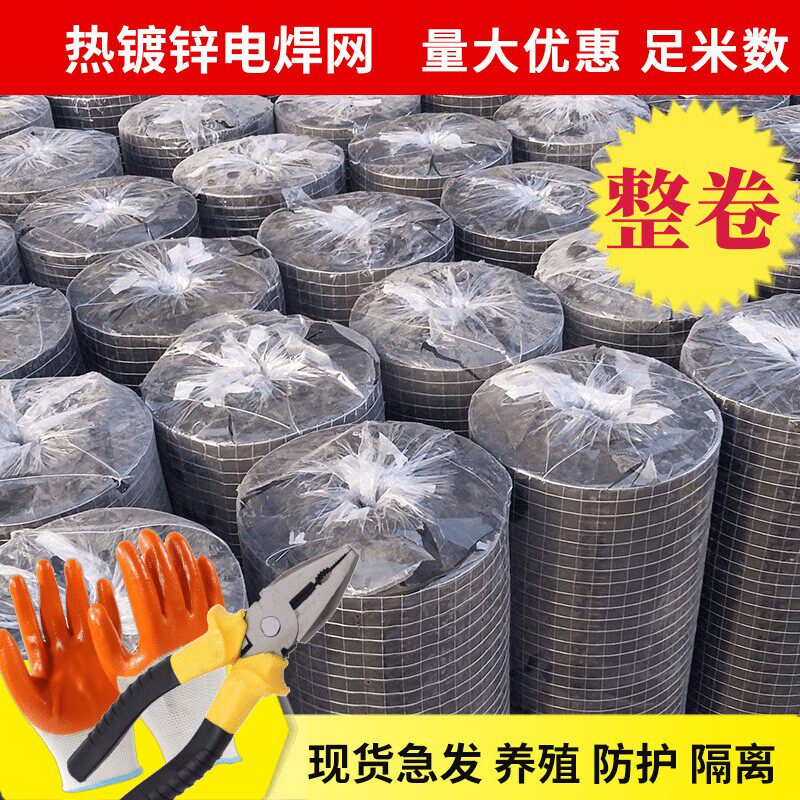 镀锌电焊网卷f鸭鹅鸡笼子铁丝网 围栏养殖网玉米网防老鼠铁丝网格