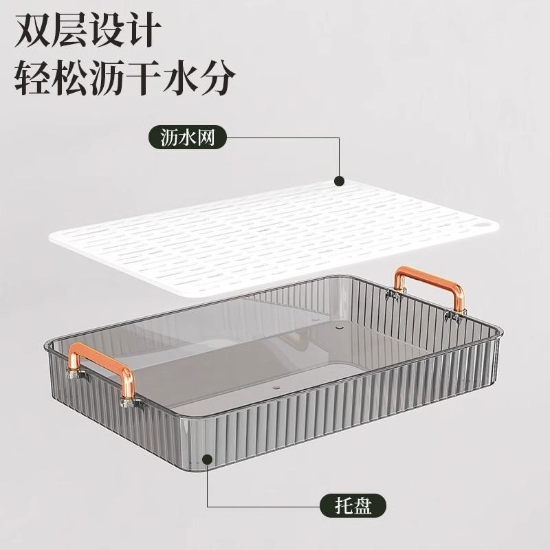 水杯子架放茶杯神器家用置物架茶具收纳沥水托盘桌面储物咖啡杯架