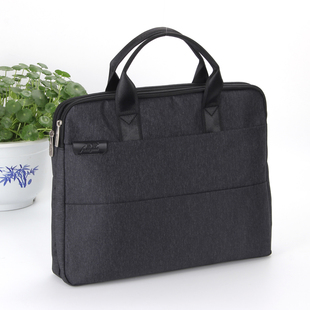 牛津布手提文件袋A4拉链袋 男N女士商务办公会议包定 帆布公文包