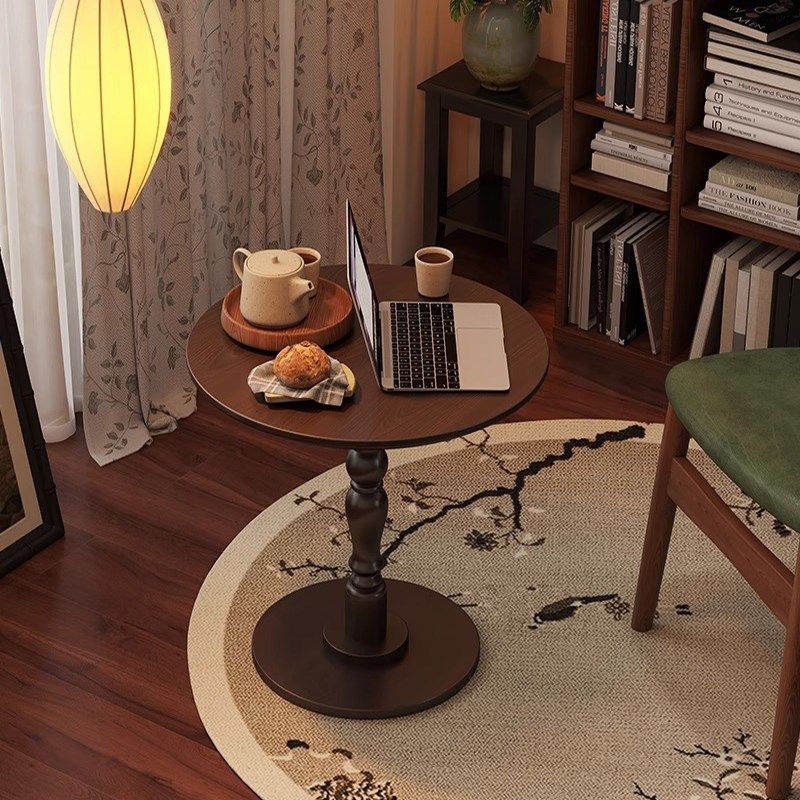 实木小圆桌小户型阳台小茶桌客厅中古小茶几沙发旁矮桌餐桌床边几,住宅家具,角几/边几,淘宝优惠券,粉丝福利购,淘宝优惠卷