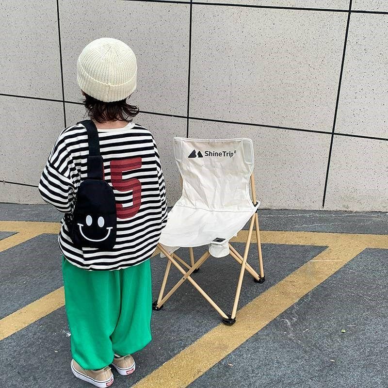 字母笑脸经典小孩包包可爱小挎包潮超轻儿童休闲迷你小包男童挂包