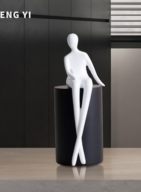 现代简约艺术高级感小众摆件客厅电视柜酒柜书房抽象装饰意式极简