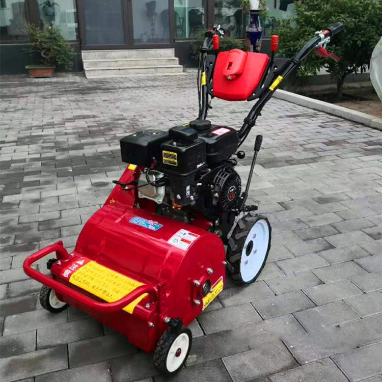 40宽汽油自走式碎草还田机 杂草粉碎机 农用手推式果园山地割草机