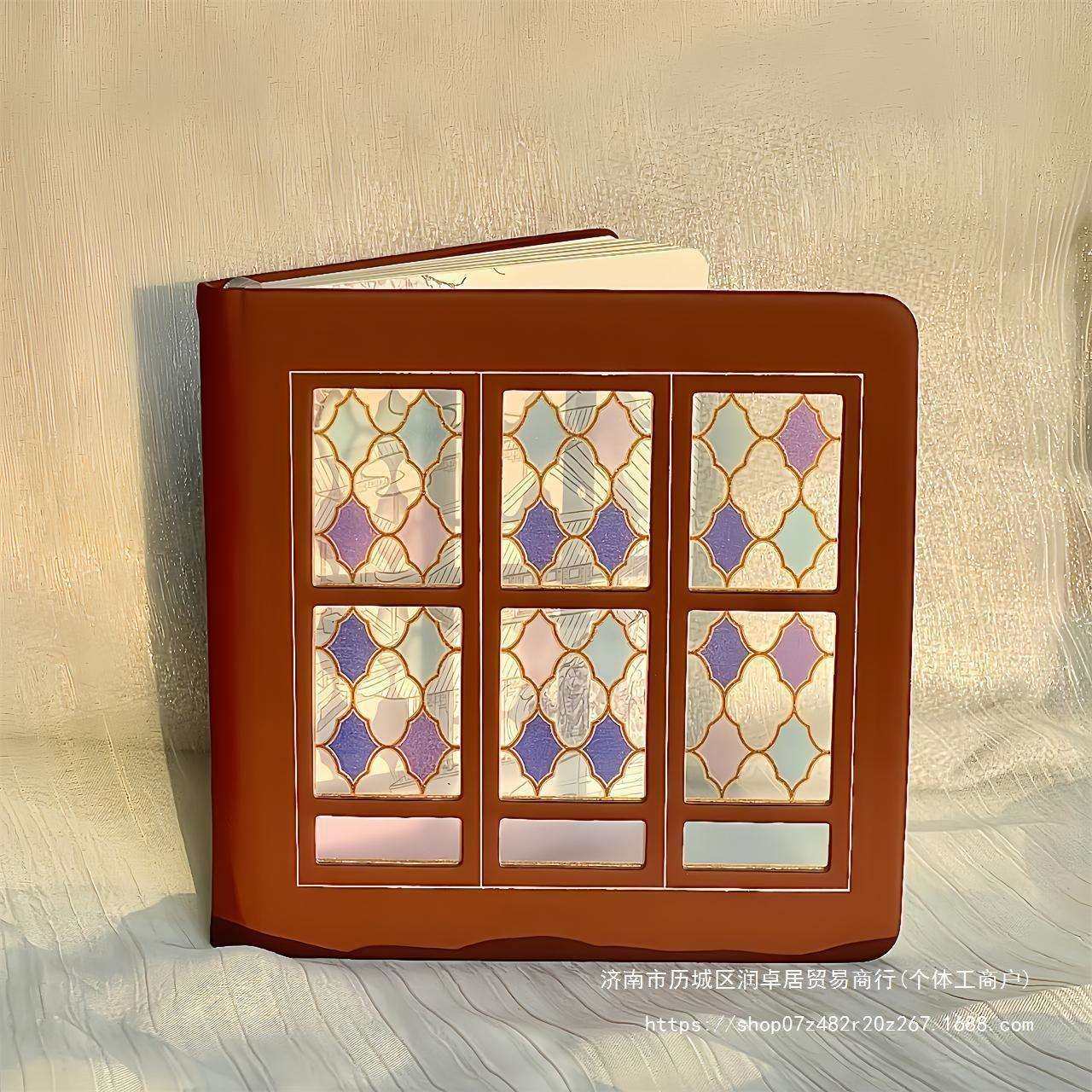 苏州拙政园狮子林花窗光影笔记本鸳鸯馆文创空白手账本周边纪念品