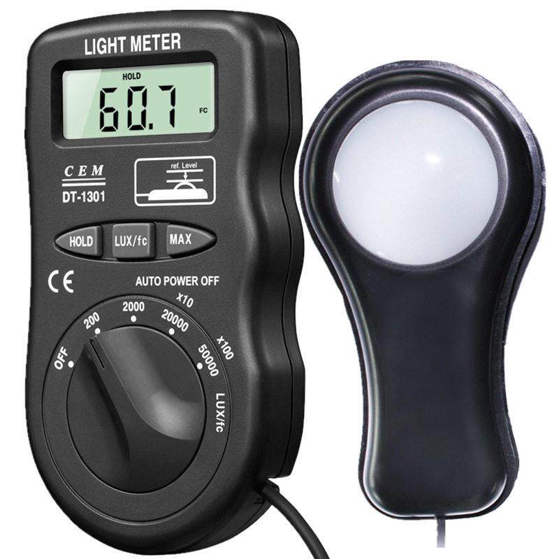 CEM华盛昌照度计DT-1300/1301便携式照度仪亮度计光度计测光仪表