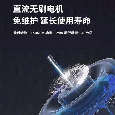 雷豹工业大风扇EF3622直流无刷电机大型落地扇厨房车间散热设备