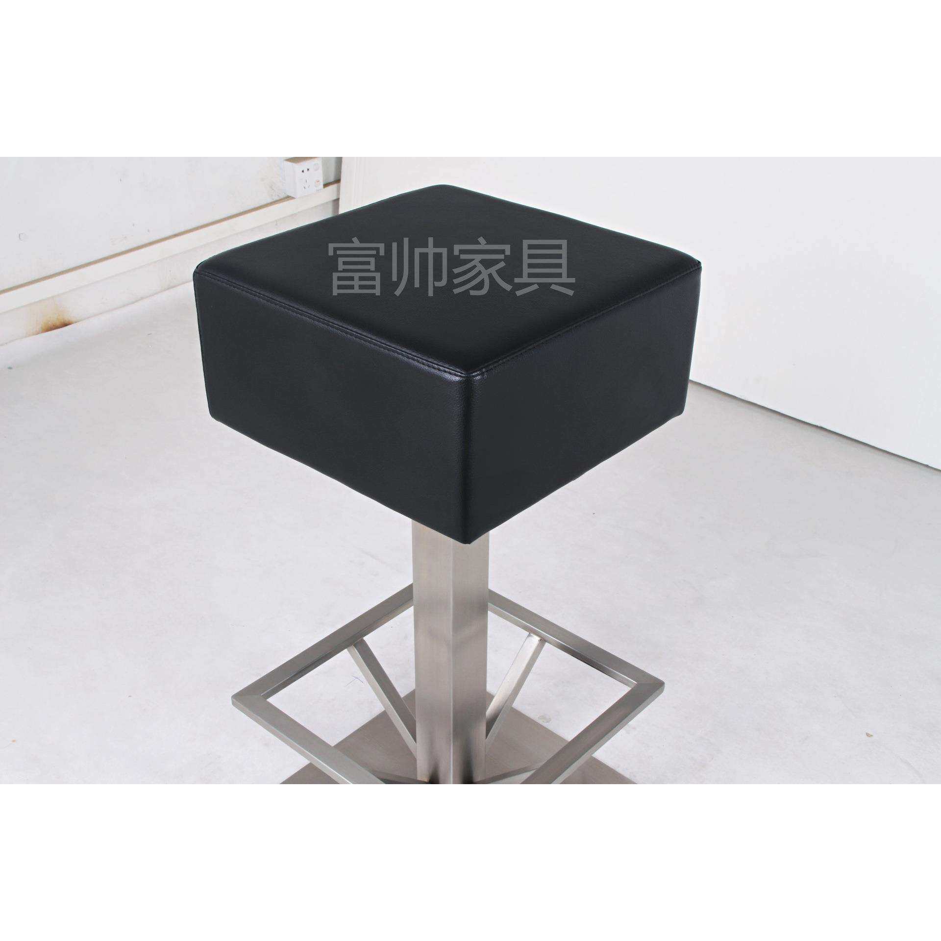 简约时尚拉丝不锈钢酒吧椅休闲椅高脚椅KTV升降吧台椅