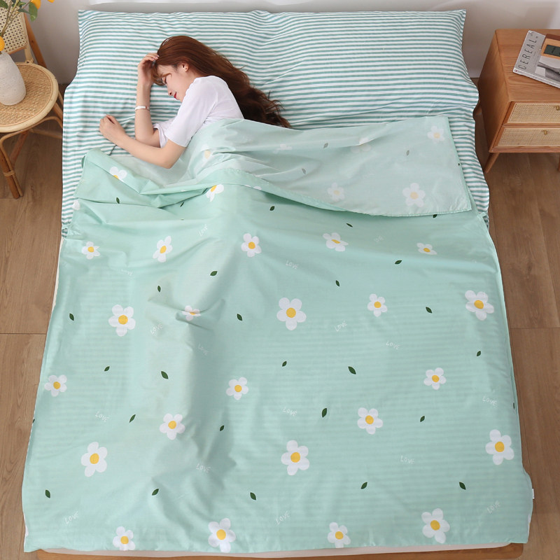 便携式宾馆酒店隔脏卫p生睡袋旅行用品成人单人双人纯棉床单被套