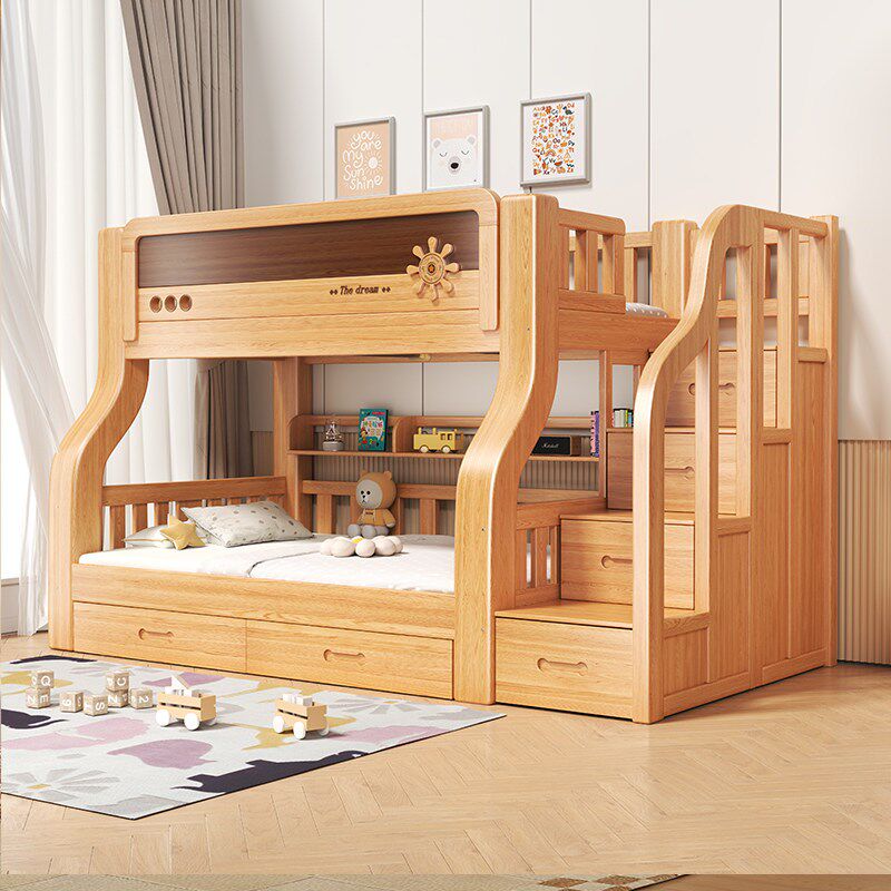 全实木上下床双层床大人小户型儿童高低床上下子母床X多功能双人