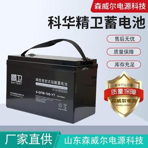 科华精卫蓄电池6-GFM-100-YT12V100AHUPS电源电池免维护蓄电池