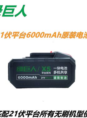 绿巨人电动扳手电锤磨光机无刷大钻裸机身21伏平台6000电池充电器