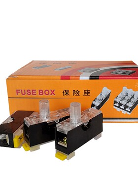 FS101保险丝座6*30保险管带灯单联保险丝盒FS10内置10A吸料机配件