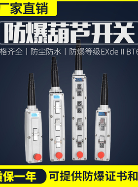 防爆电动葫芦控制 急停按钮开关按钮盒LA5817-6K4K升降机按钮