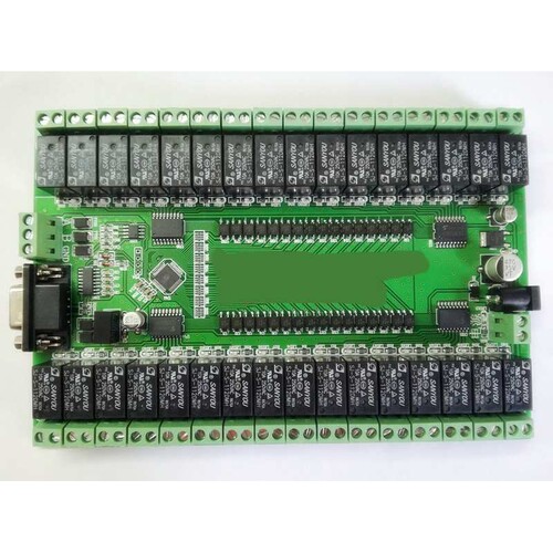 RS232/RS485 串口控制32路继电器模块 控制开关板 IO板