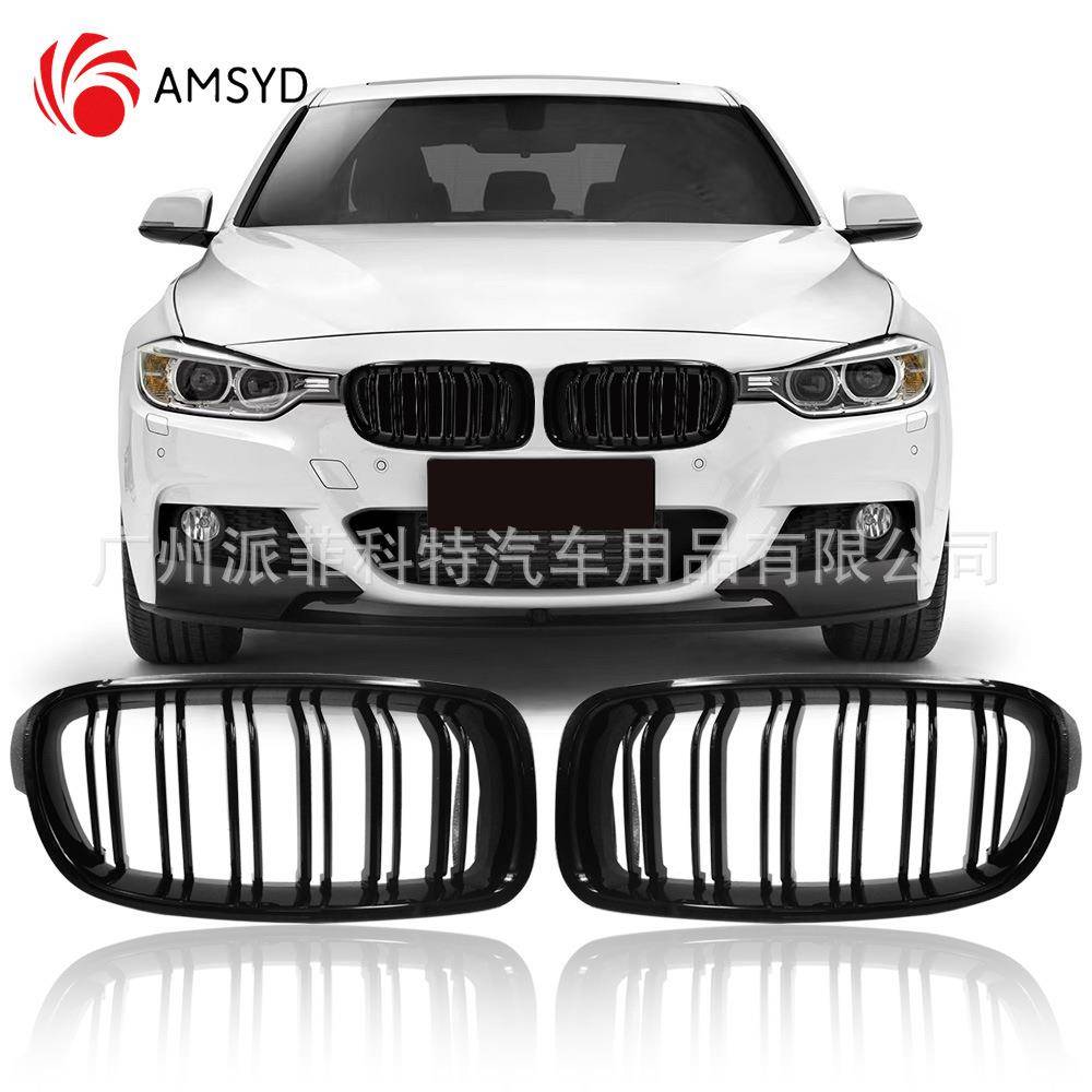 适用12-18宝马F30装前唇后唇黑武士套件mp雷霆版前铲尾翼