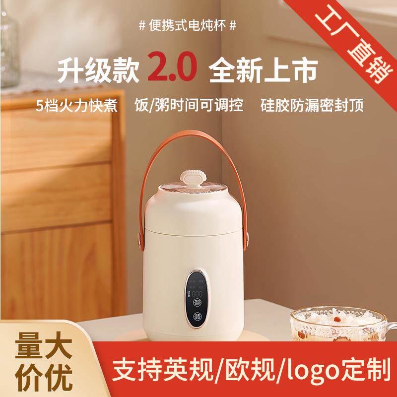 电炖锅迷你便携电热杯多功能养生杯办公室宿舍煮粥神器礼品