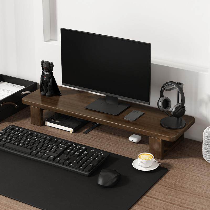 电脑显示器增高架办公室工位桌面置物架非实木简易省空间收纳神器