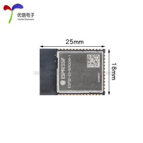 ESP32-S3-WROOM-1 D2N8R2/R8双核WiFi&蓝牙MCU模组物联网无线模块